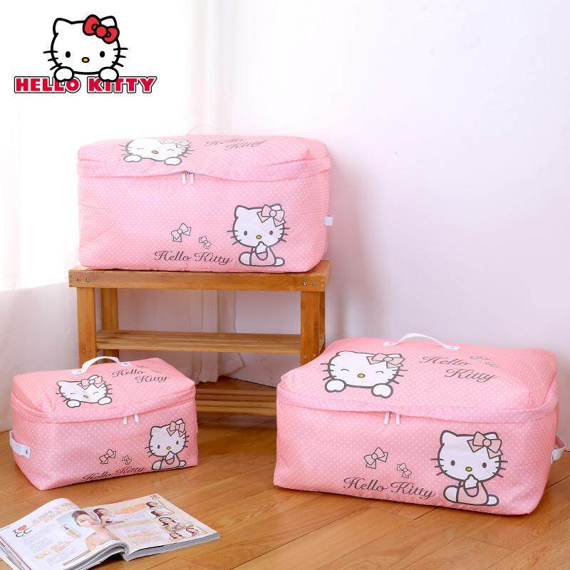 HelloKitty Chăn Túi Cất Đồ Chăn Bông Quần Áo Thu Nhận Túi Thu Đồ Quần Áo, Mẫu Giáo, Chăn Túi Cất Đồ