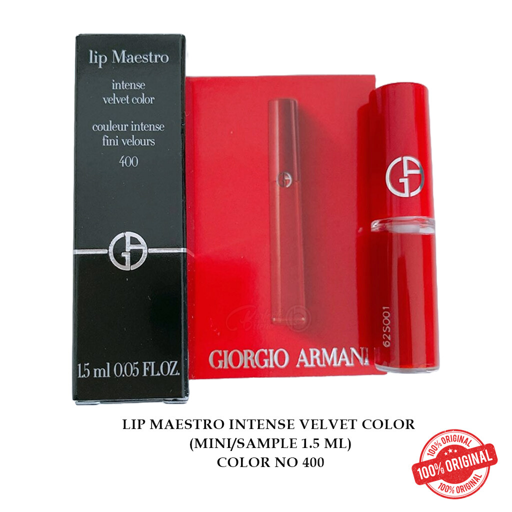 Giorgio Armani Lip Maestro Intense Velvet Matte Lipstick Hydrating 400 1.5ml Trial Size Tester Sample Mini Lazada