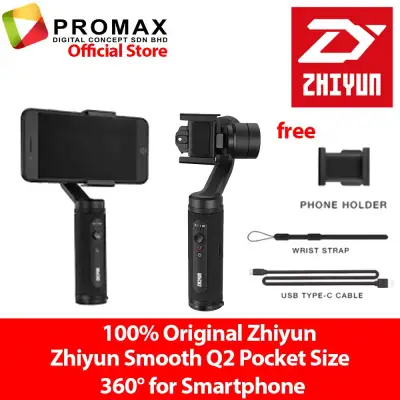 [Ready Stock] Zhiyun Smooth Q2 Pocket Size 360° for Smartphone (100% Original ZHIYUN)