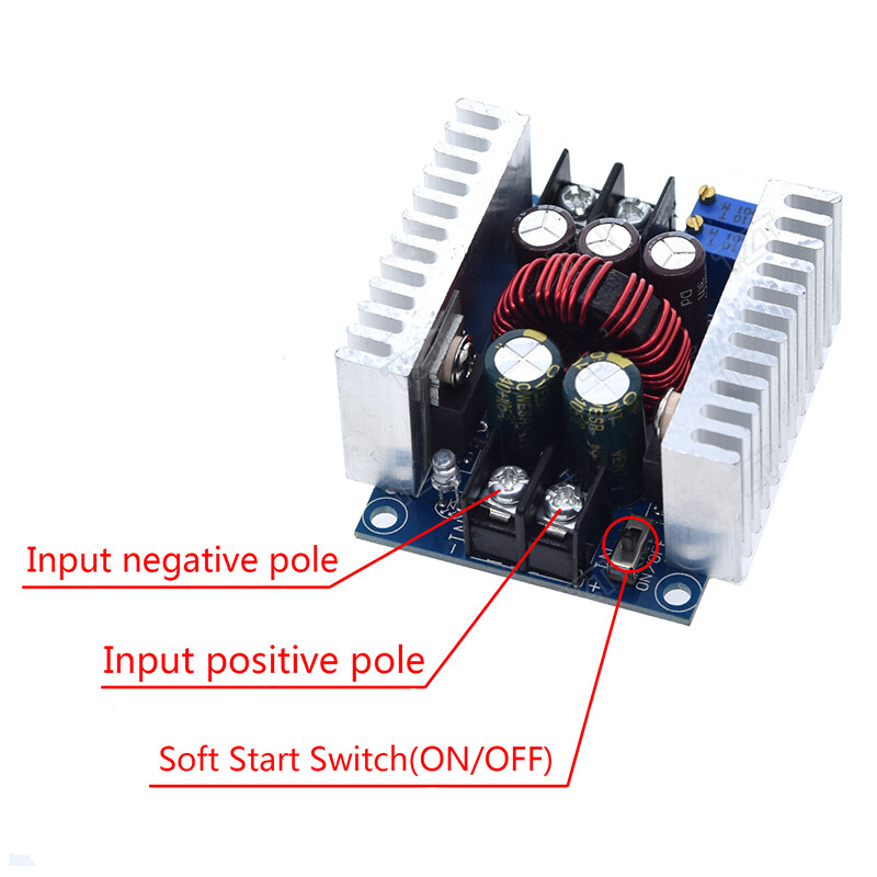 300W 20A DC-DC Buck Converter Step Down Module Constant Current LED Driver CC CV Adjustable Power Step Down Voltage Board 300W 20A DC-DC Buck Converter Step Down Module Constant Current LED Driver Power Step Down Voltage Module Electrolytic Capacitor