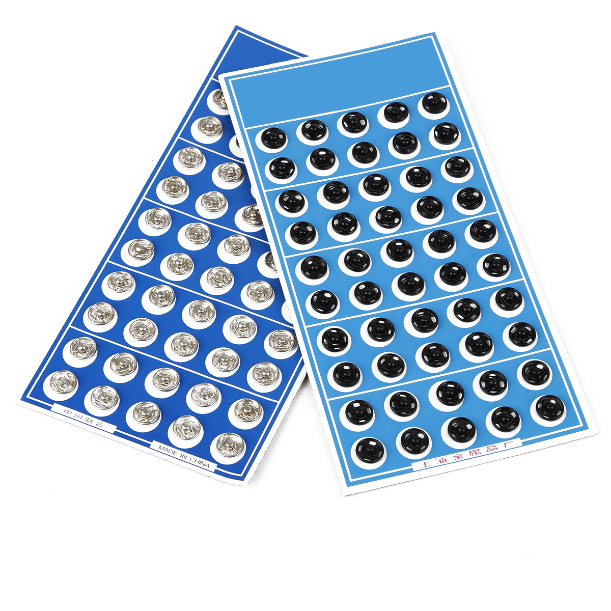 Nút Bấm, Nút Nhấn Chốt Kim Loại Màu Bạc Đen Khuy Sắt Mạ Khuy Tròn 8/10/12Mm Phụ Kiện May