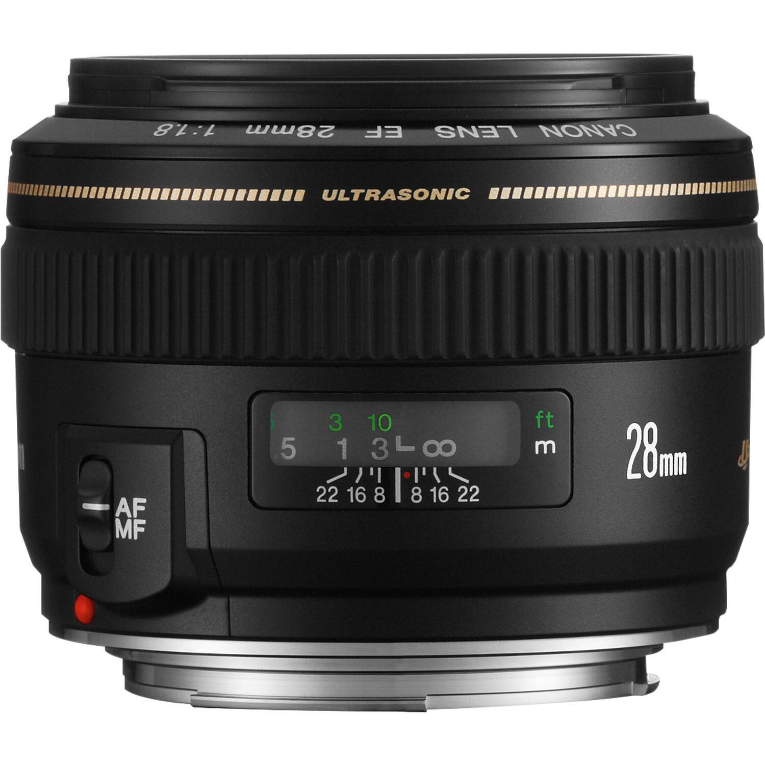 Canon EF 28mm f/1.8 USM Wide Angle Lens for Canon SLR Cameras