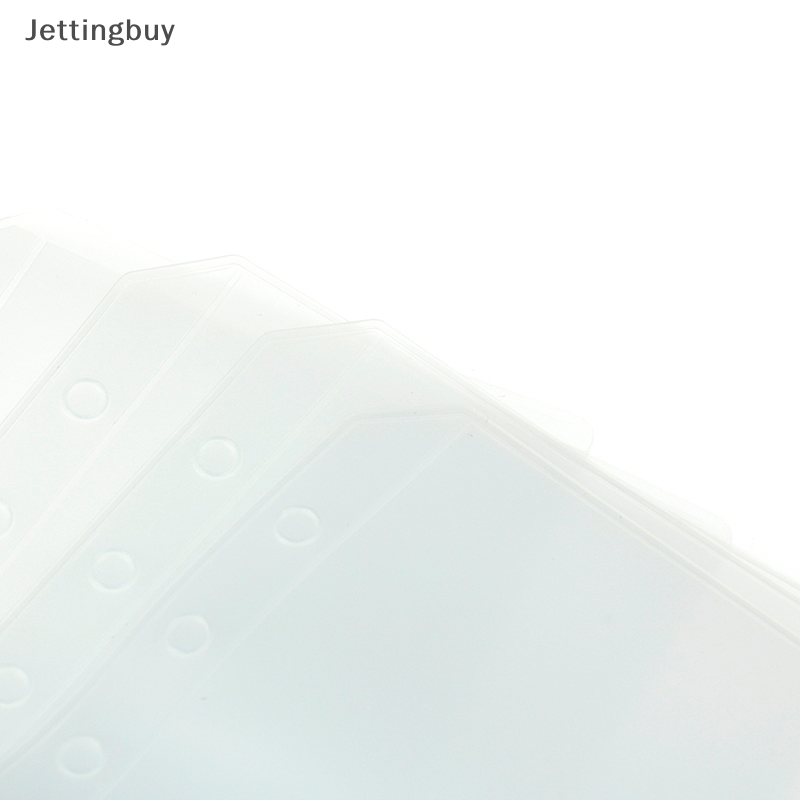 【Jettingbuy】 Flash Sale 1PCS Binder Pockets A5 A6 A7 Binder Folders for Notebook Binder Transparent
