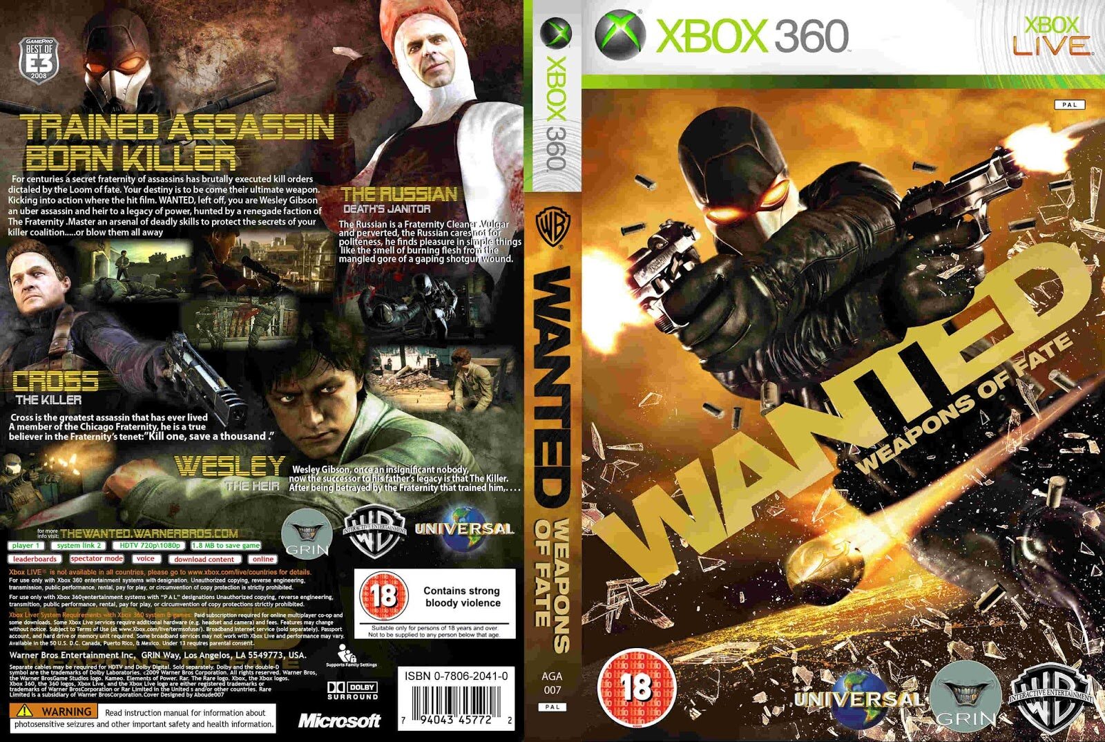 XBOX 360 Wanted Weapons of Fate | Lazada