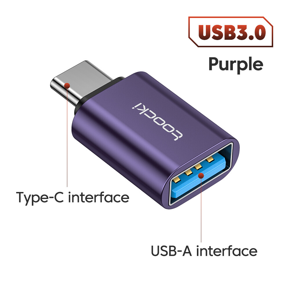 Toocki Bộ Chuyển Đổi OTG Loại C USB3.0 Chuyển Đổi Bộ Chuyển Đổi Đầu Cái Micro USB C Sang Loại C