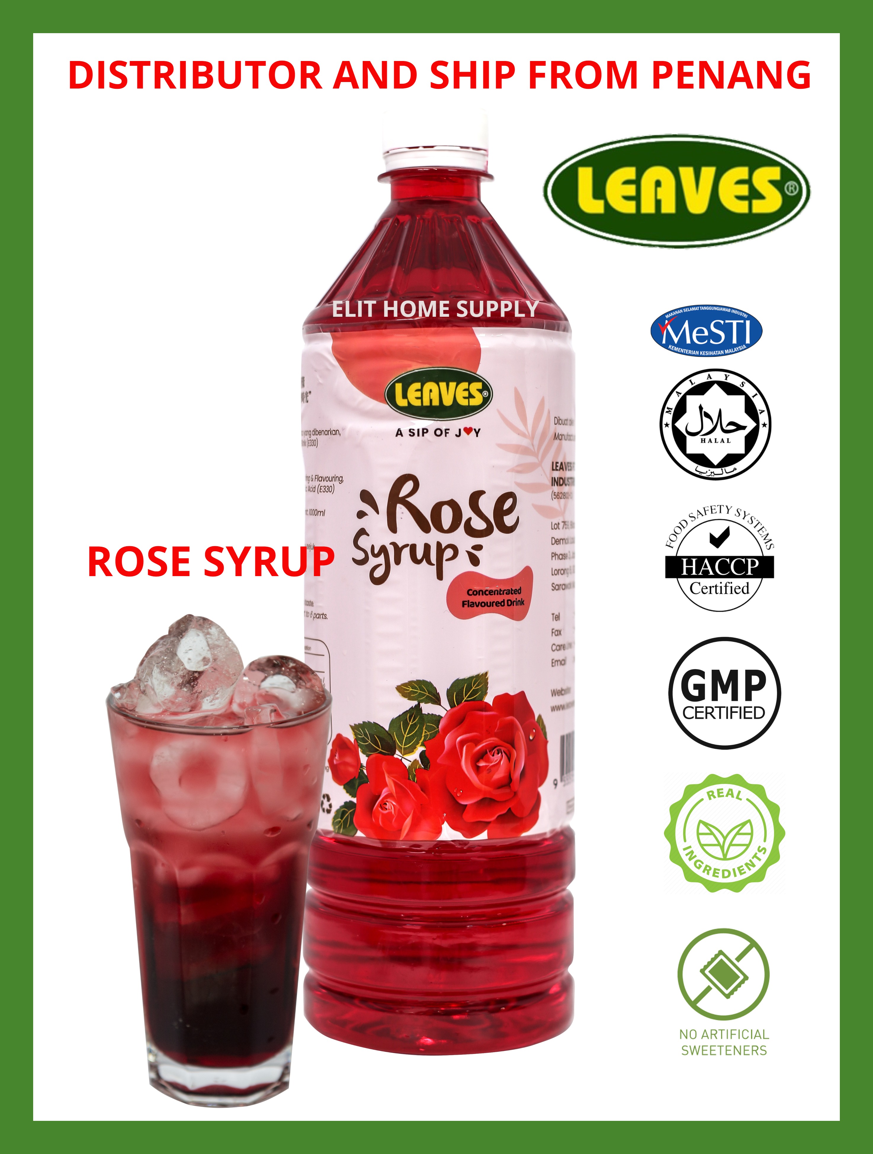 Layer Tea Syrup LEAVES Three Layer Tea Syrup (Teh C Special 3 Layer/Pandan 3 LAYER TEA ...