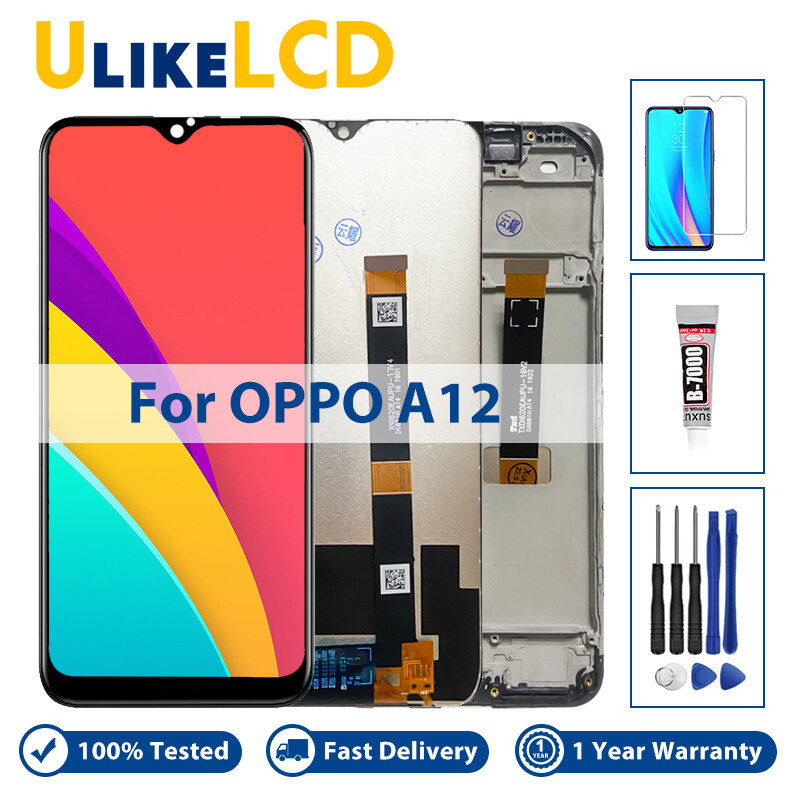 Màn Hình LCD Cho Oppo A12 CPH2083, CPH2077 Màn Hình Cảm Ứng Với Bộ Số Hóa Lắp Ráp Cho Oppo A12s Sửa Chữa Màn Hình Với Khung