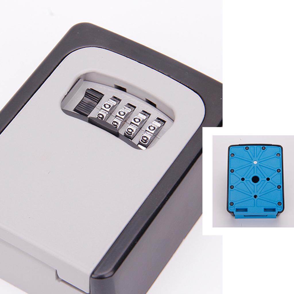 Blesiya 4 Digit Combination Key Lock Box Wall Mount Safe Security Storage Case 2pcs