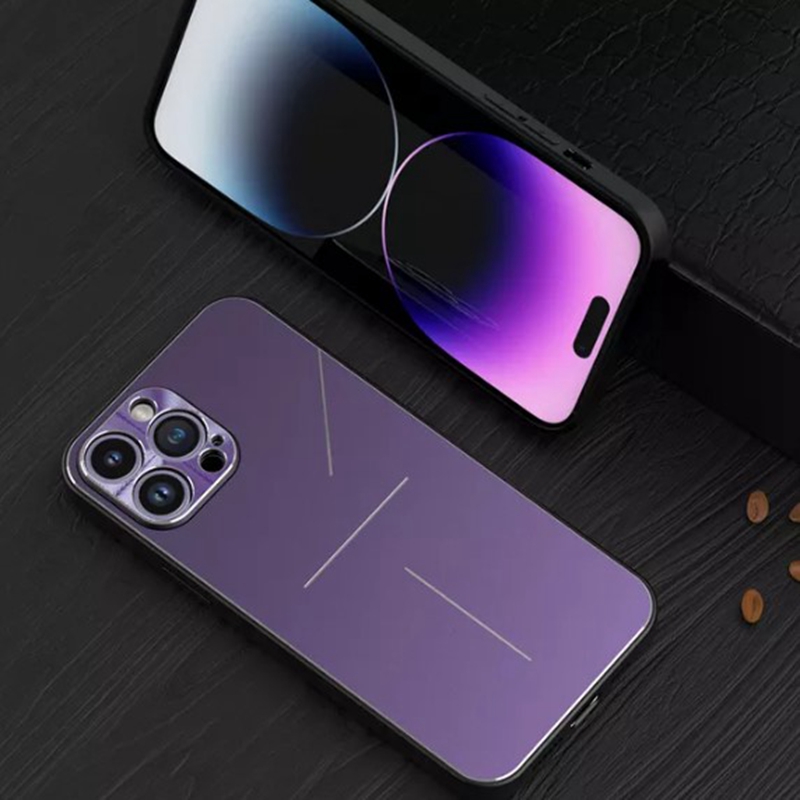 FLOVEME Is Suitable for Iphone 14 pro max 14 plus 13 Pro Max 12 Pro Max 11 Pro Max Aluminum Alloy Matte Anti-fingerprint Mobile Phone Lens All-inclusive Metal Ring TPU Mobile Phone Case