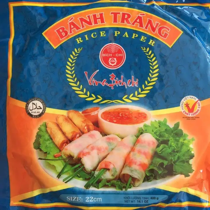 400g 22cm Halal Vegetarian Rice Paper Spring Roll Wraps Kulit Popia