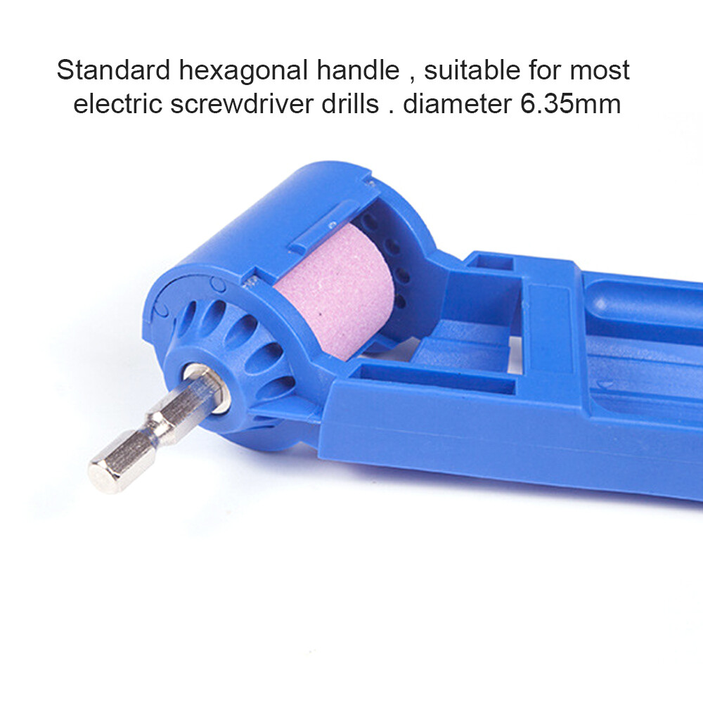 Drill Bit Sharpener Drill Bit Repair Tool Portable Corundum Grinding Wheel Drill Bit Sharpener Titanium Drill Portable Drill Bit Powered Tool Parts