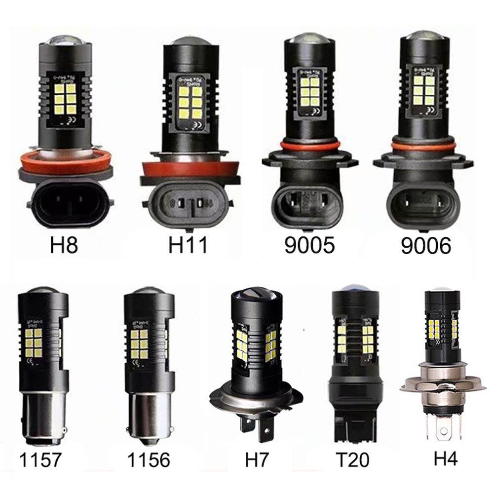 1Pc LED Bulb Car Fog Light Lamp Auto Tail DRL Driving H7 H8 H11 9005 9006 1156 BA15S 1157 BAY15D T20 7443