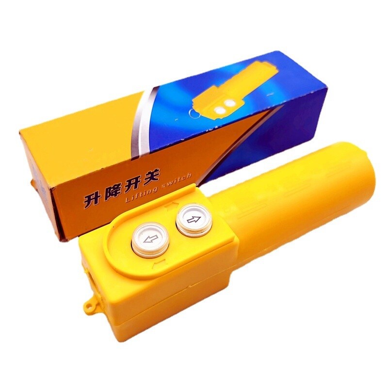 Electric hoist switch 220V lift crane up and down button remote control handle box with capacitor