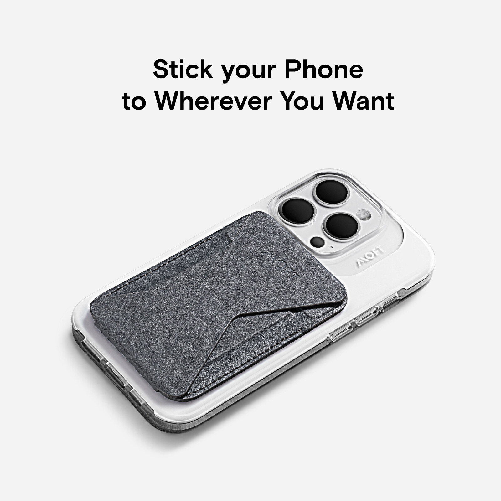 MOFT Snap-On Phone Stand & Wallet- MagSafe Compatible