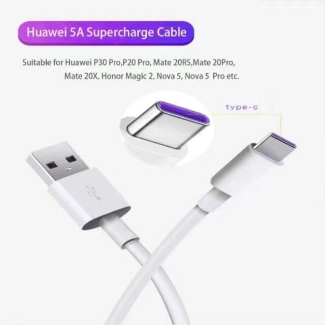 Cáp Loại C 5A Cáp Sạc Nhanh Cho Huawei Cáp USB Cáp USB Type C Cho Samsung Cáp OnePlus Oppo Realme XiaoMi Cabel