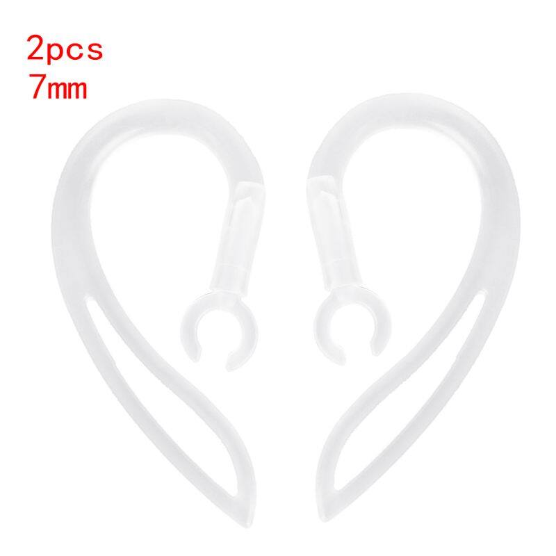 7mm Bluetooth-compatible Earphones Transparent Soft Silicone Ear Hook Clip
