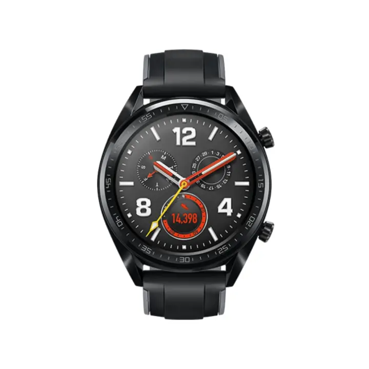 huawei watch gt graphite black silicone strap