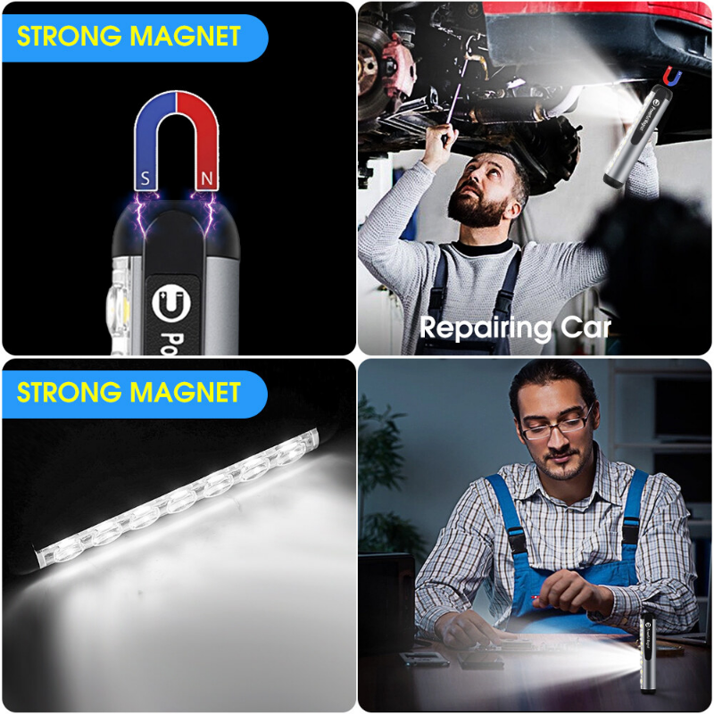 YESPERY Đèn Lồng Siêu Sáng Đèn Pin LED Mini Đèn Làm Việc Có Thể Sạc Qua USB Chống Nước Đèn Pin Đèn Cắm Trại Ngoài Trời Di Động