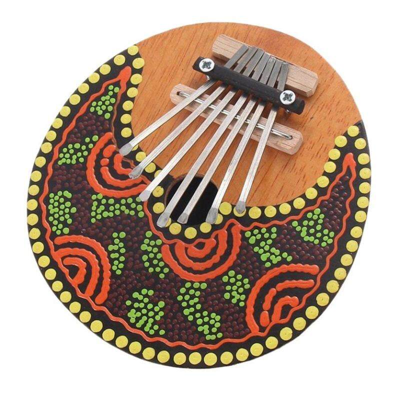 ĐẦU Kalimba Ngón Tay Cái Đàn Piano 7 Phím Du Dương Vỏ Dừa Sơn Dụng Cụ Âm Nhạc