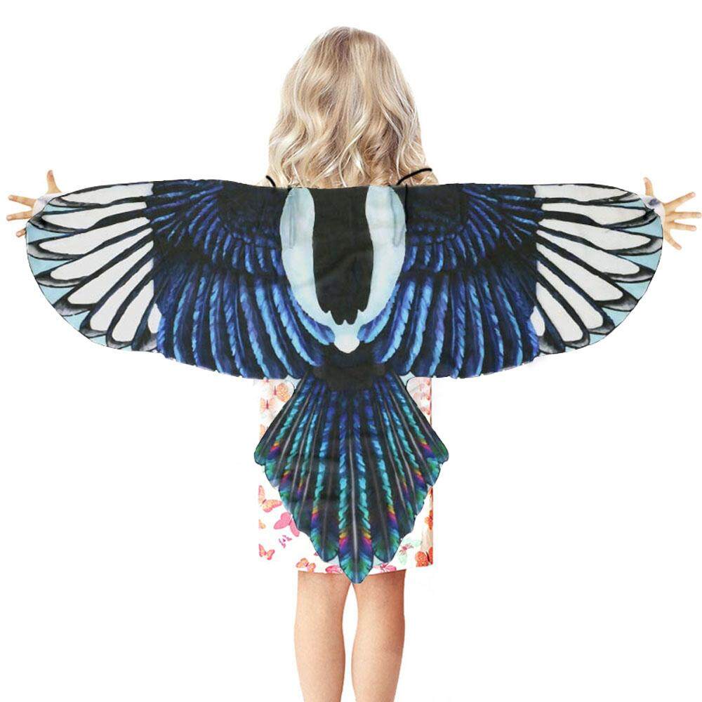 Funny Simulation Bird Wings Costume with Headband for Kids Children Boys Girls Halloween Masquerade Role Play Dress-up Themed Party