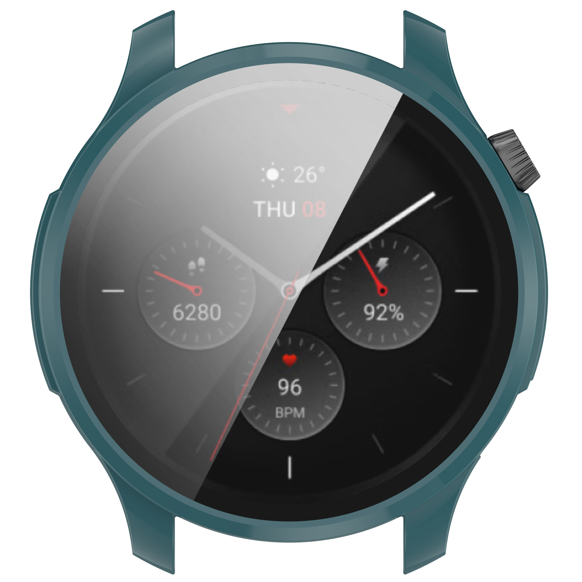 Ultra Thin Hard PC Case Tempered Glass Screen Protector Protective Cover For Huami Amazfit GTR4/GTR4 Pro