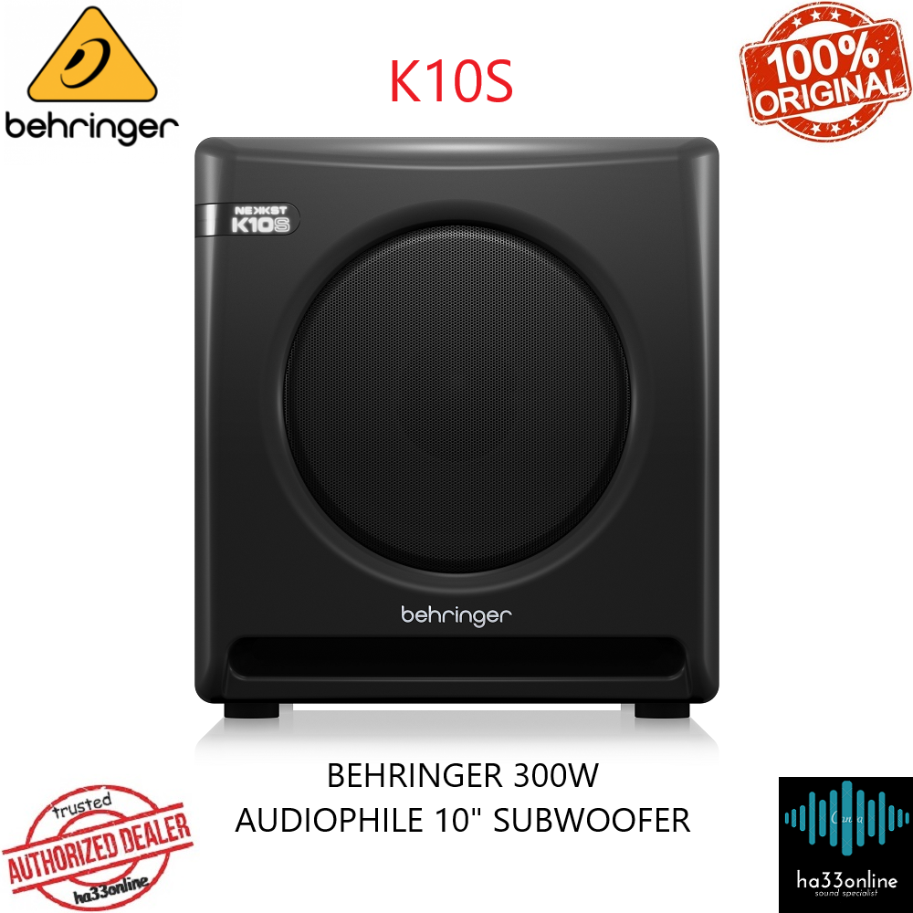 BEHRINGER K10S AUDIOPHILE 10" STUDIO SUBWOOFER WITH HIGH EXCURSION