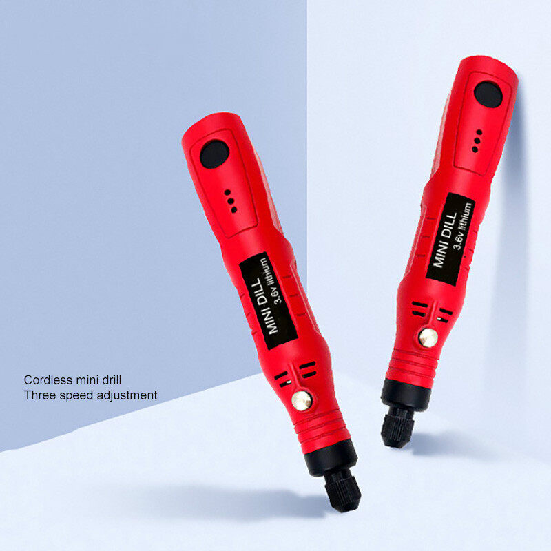 Máy Khoan Điện Mini, Dụng Cụ Điện Không Dây, Bộ Phụ Kiện Mài 3.6V, Bút Khắc 3 Tốc Độ Không Dây Cho Drillac Home DIY