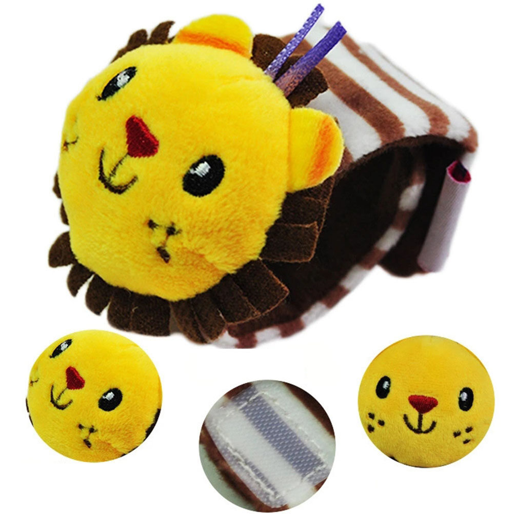 2pcs Uni Infant Baby Animal Cute Wristband Rattles Toys Plush
