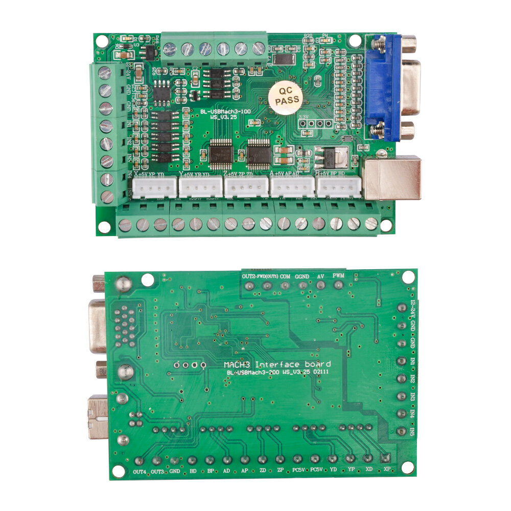 Mach3 CNC USB 100kHz bảng giao diện giao diện USB máy khắc CNC thẻ điều khiển chuyển động giao diện 5 trục