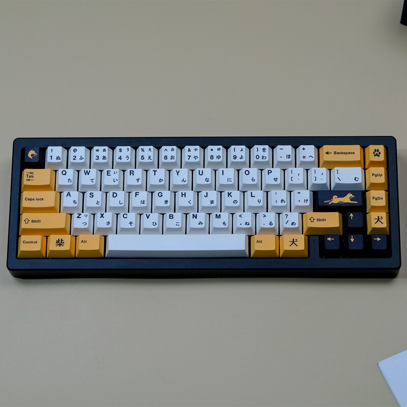 Clone gmk mika keycap doge key cap 129 keys cherry profile pbt five-sided sublimation keycap for cherry mx switch game mechanical keyboard keychron/rk61/gk61/anne pro 2