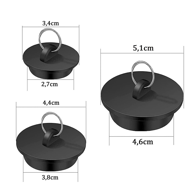 【YIDEA HONGKONG】Rubber Water Blocking Plug Sink Plug Overflow Hole Rubber Plug Kitchen Bathtub Plug