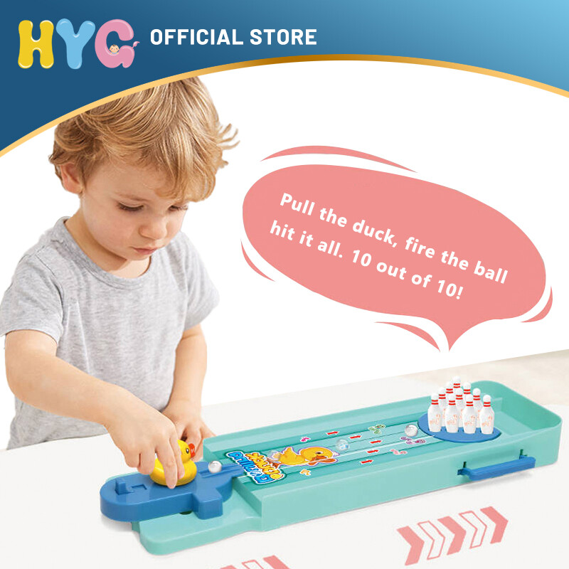 HYG desktop bowling Toys 🎳Kids Mini Tabletop Duck Bowling Toys Set Portable Indoor Educational Tabletop Game Entertainment Age 2+ Boys Girls Toys Kids Birthday Gift