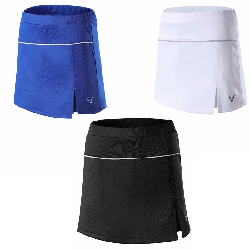 2021 Victory New Badminton Wear Short Skirt Training Competition Girls Tennis Wear Short Skirt with Lining Sports Skirt