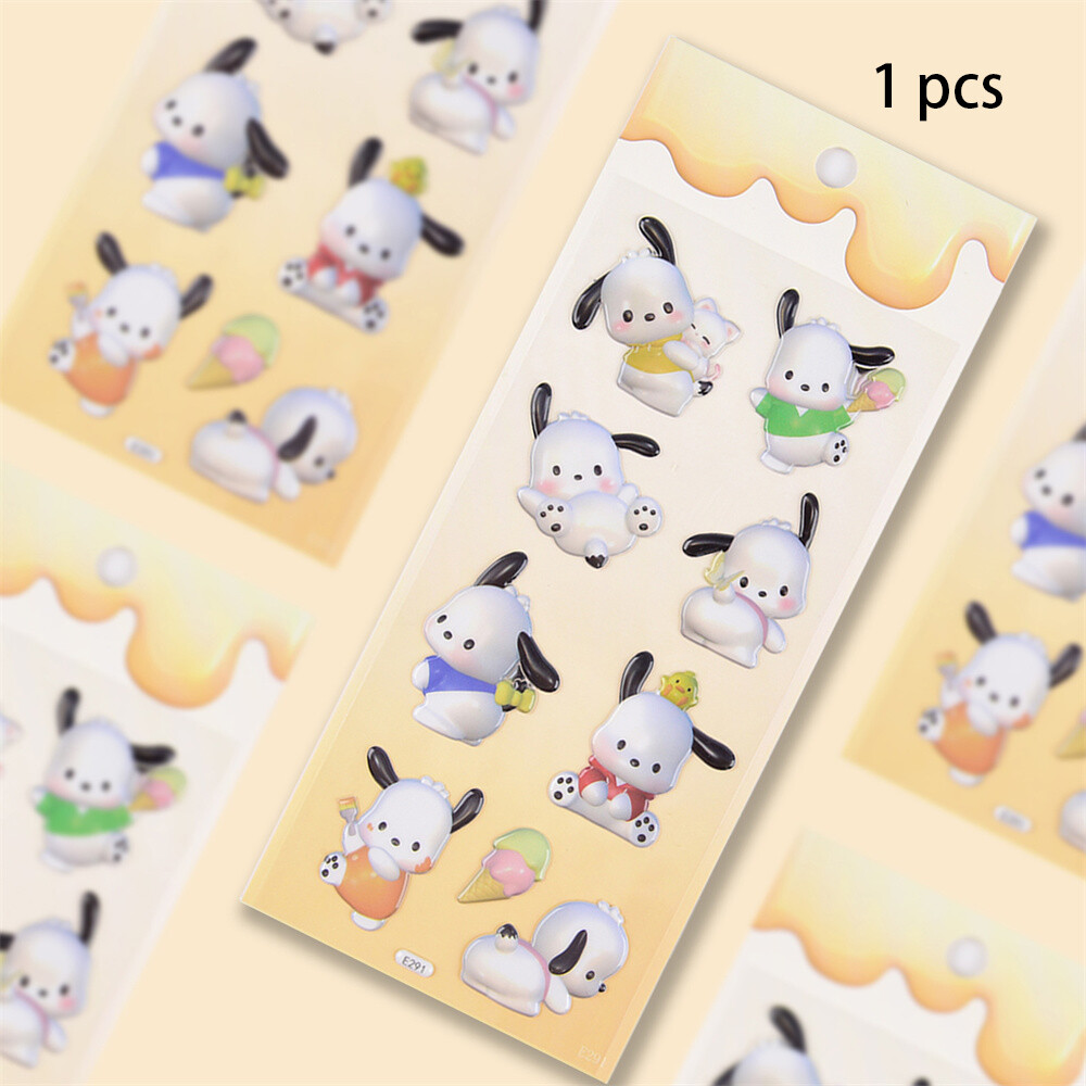 TTMU Wexia Modeling Sanrio Bubble Paste Original Goo Card Goo Plate Sticker Cartoon DIY Hand Account Card Material Independent Packaging