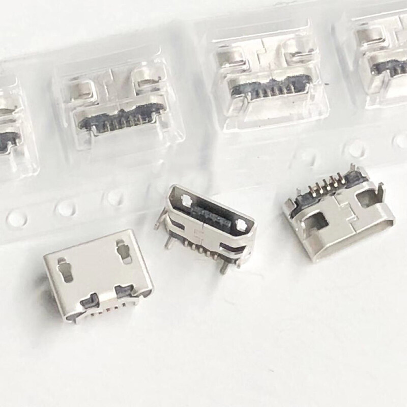 ซื้อ2แถม2% 100Pcs Micro USB Jack Connector Type B หญิง5Pin Tail Board 0