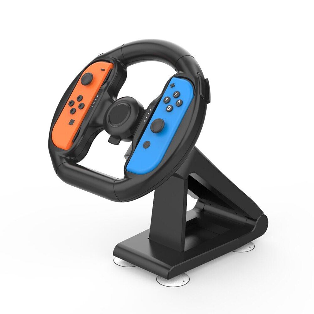 Narsta Controller Attachment with 4 Suction Cups for Nintendo Switch Racing Game NS Accessory Steer Wheel Part for Joy-con Compatible