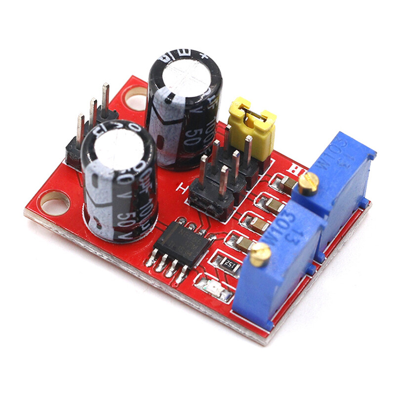 4PCS NE555 AdjustableSquare Rectangular Generator Module Frequency Pulse Generator Module Stepper Motor Drive Board for Arduino Smart Car Square Wave Signal Control