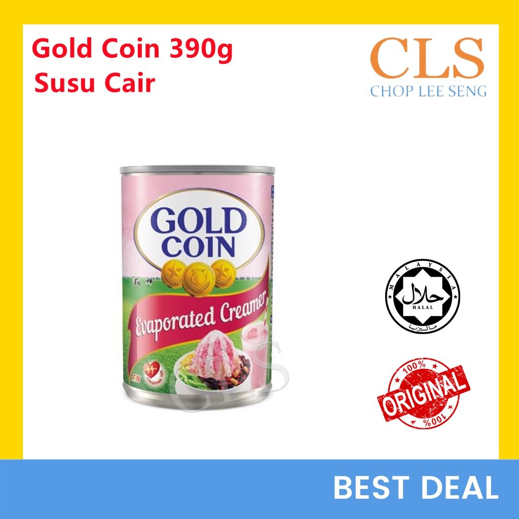 CLS Gold Coin Susu Cair Evaporated Creamer 390g Lazada