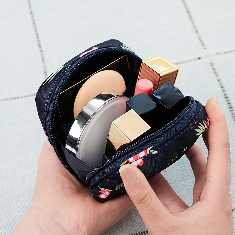 Lipstick bag mini cosmetic bag female portable lipstick bag touch-up bag powder cake cosmetic carry storage bag