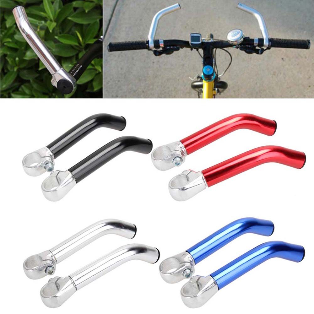 1 Pair Ergonomic Aluminum Alloy Bar Ends Mountain Bike Bent Bicycle Grips Bicycle Rest Cycling Accessories Handlebar Ends