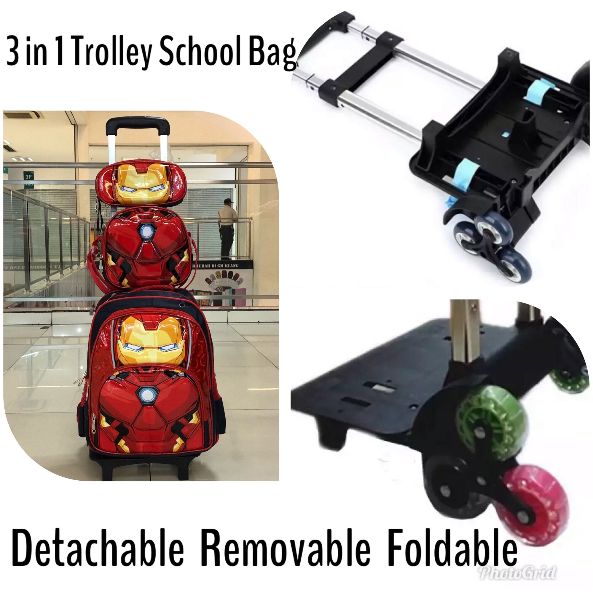 Iron man trolley bag online