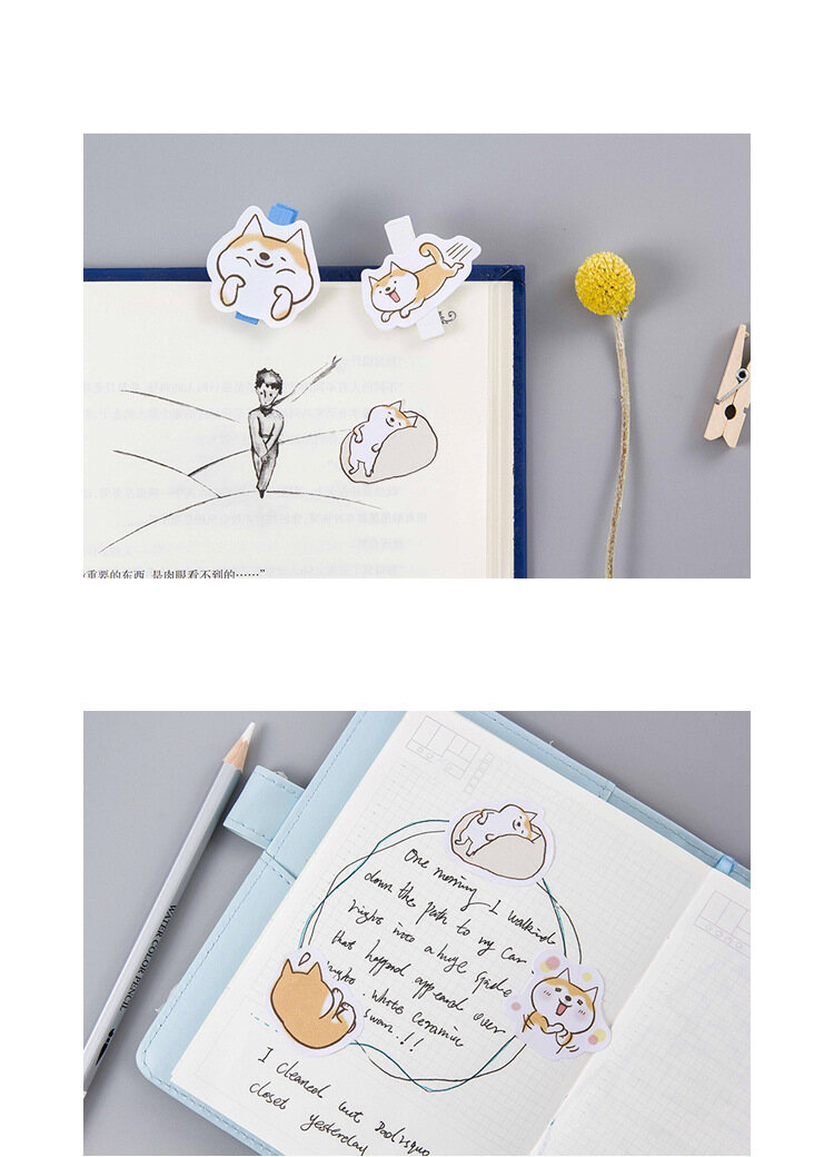 Hộp 45 stickers hình chó con