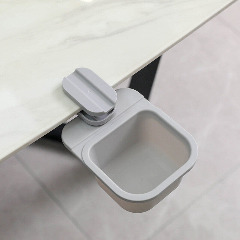 Multifunctional desktop rotating garbage bin, kitchen mini storage box, hidden miscellaneous items, vegetable residue bin, garbage bin