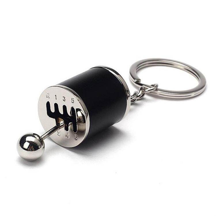 Gear Box Shifter Key Chain 6-Speed Manual Transmission Gear Shift Key Ring Auto Gear Shifter Model Metal alloy Key Chain polite