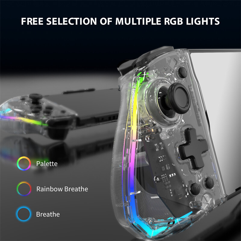 LinYuvo Tay cầm trò chơi Wireless Nintendo Game Controller Tự động khởi chạy 6 trục Gyro Joystick Switch/Switch OLED