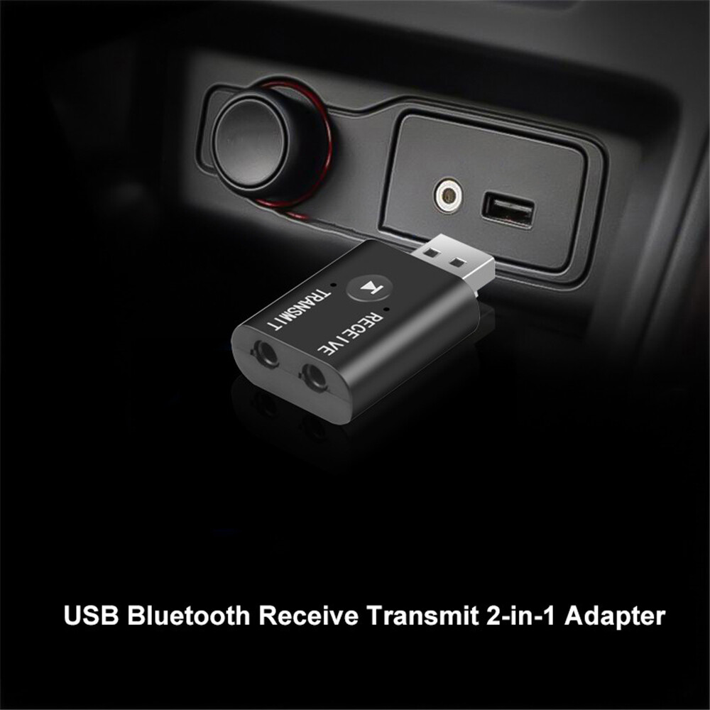 Bộ Thu Phát Âm Thanh 5.0 Tương Thích Bluetooth Bộ Chuyển Đổi Không Dây Dongle Mini Âm Thanh Nổi USB AUX 3.5Mm Cho TV Tai Nghe Máy Vi Tính