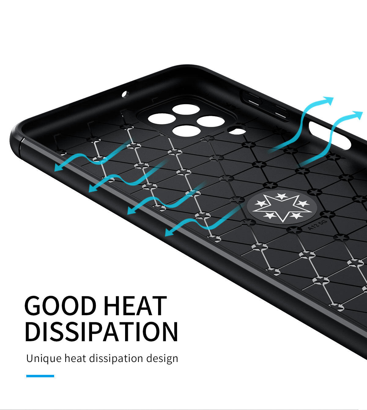 for Samsung A12 Case [Metal Ring Buckle] Soft TPU Case Back Cover Shell, with 360° Rotating Ring Holder Kickstand, Can work with Car Mount, Impact Resistant