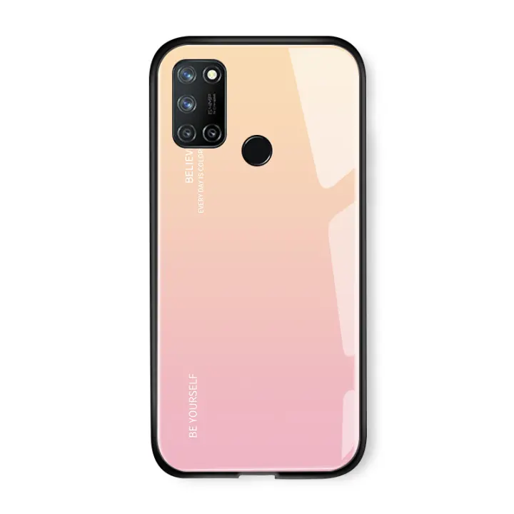 Ucuc Casing Hp Realme 7i Pelindung Belakang Ponsel Kaca Tempered Anti Syok Untuk Realme C17 Lazada Indonesia