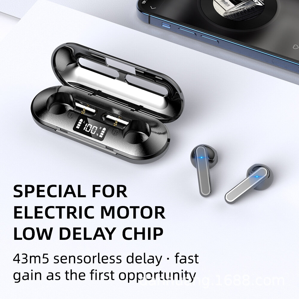 Bluetooth5. 1 Tai Nghe Không Dây Có Mic Tai Nghe Bluetooth Bass Sâu 9D Tai Nghe Chơi Game Không Chậm Trễ Tai Nghe Nhét Tai Chống Nước Thoải Mái Khi Đeo Cho Thiết Bị Android Và IOS
