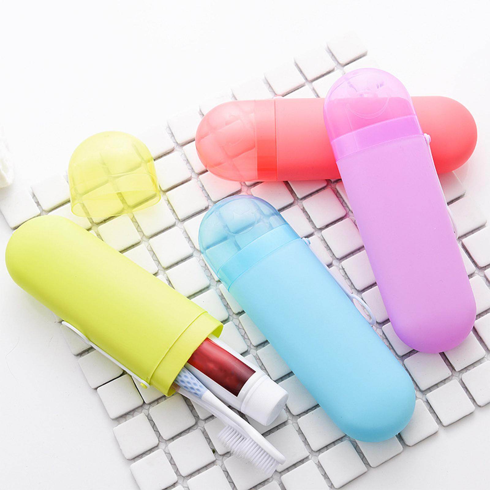 Blesiya Travel Toothbrush Case Durable Dustproof Transparent Cover for Toothpaste